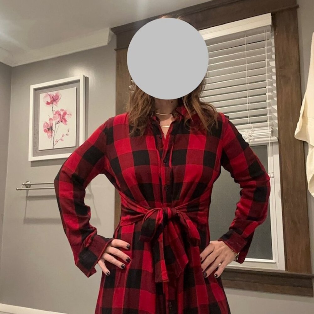 Buffalo plaid dress